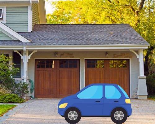 porte de garage en porte atelier pour voiture