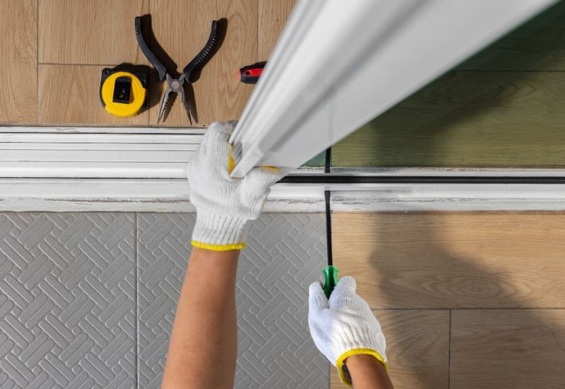 exemple de bricolage de porte coulissante