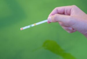 exemple de test de la qualité de l'eau d'une piscine